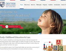 Tablet Screenshot of crouthersacademy.com